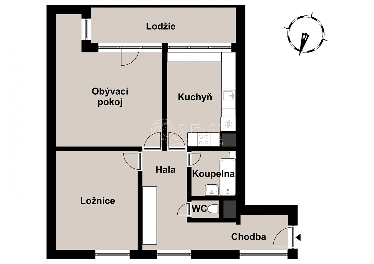 Prodej bytu 2+1 75 m², V Korytech, Praha 10 - Záběhlice