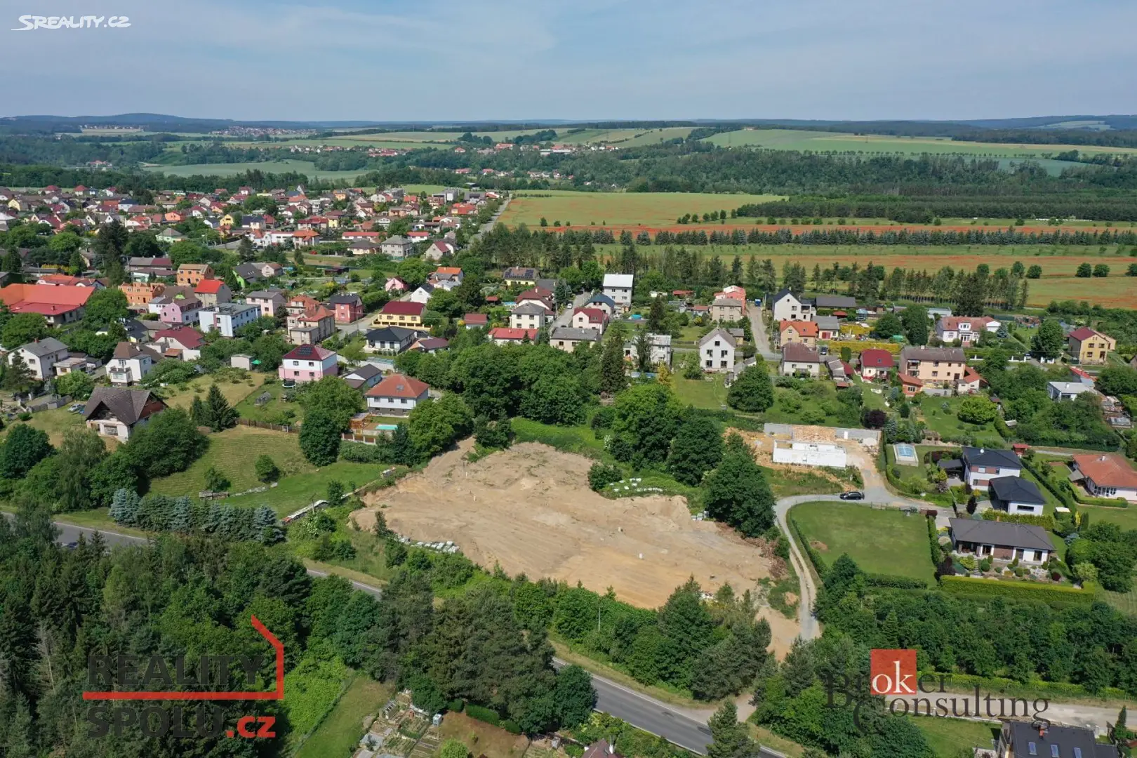 Prodej  stavebního pozemku 624 m², Chrást, okres Plzeň-město