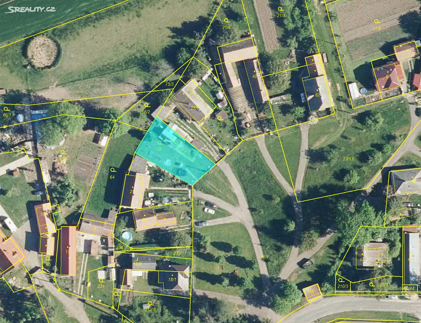 Prodej  stavebního pozemku 527 m², Smidary - Křičov, okres Hradec Králové