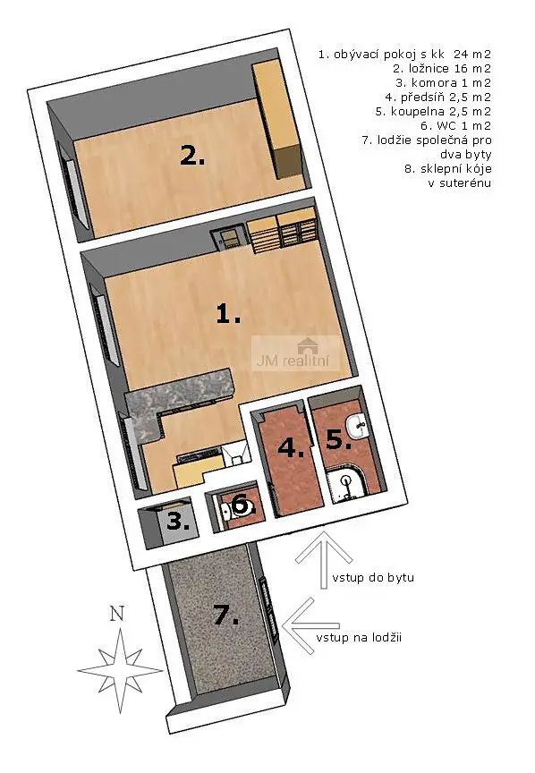 Prodej bytu 2+kk 47 m², Staňkova, Brno - Ponava