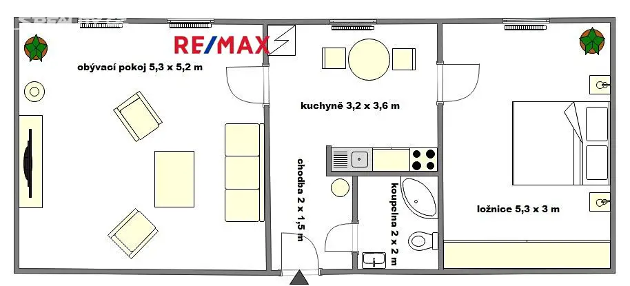 Pronájem bytu 2+1 62 m², Horská, Litvínov - Chudeřín
