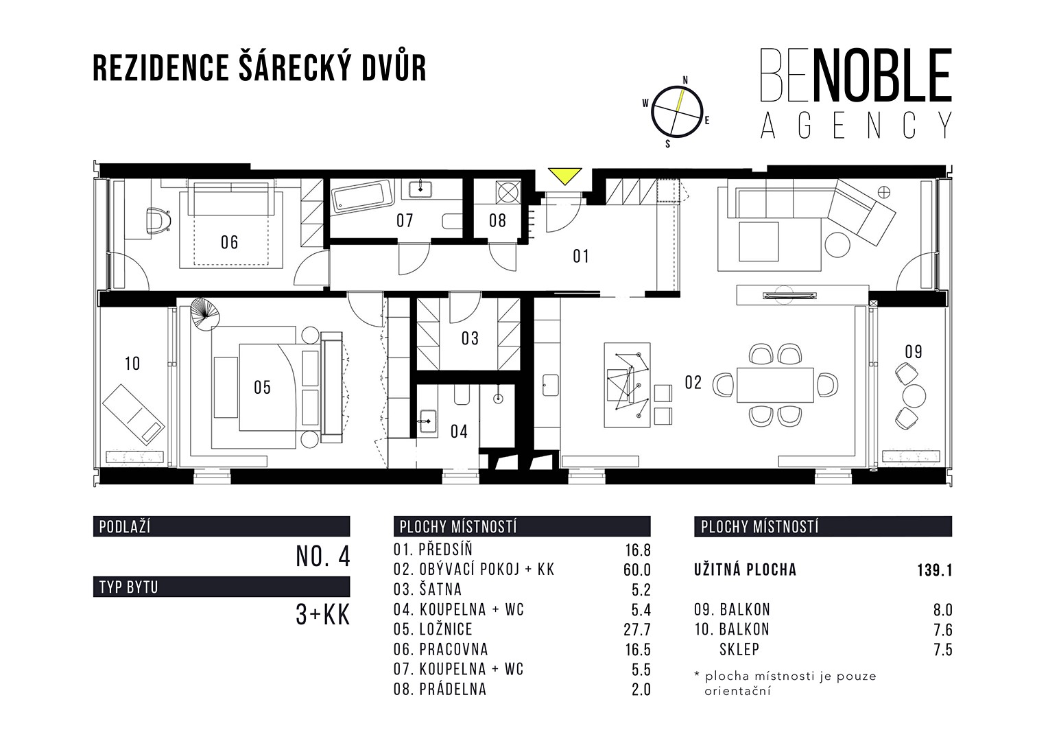 Prodej bytu 3+kk 139 m², Ke dvoru, Praha 6 - Vokovice