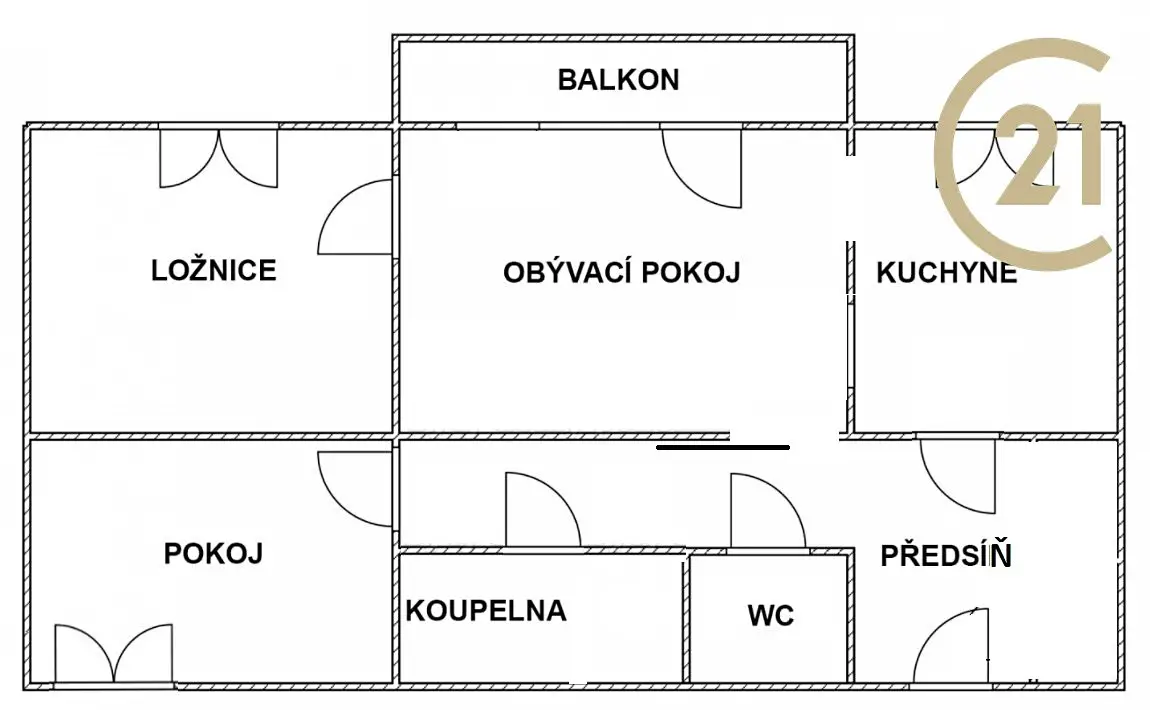 Pronájem bytu 3+1 69 m², Vltavská, Brno - Starý Lískovec