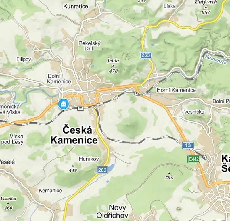 Česká Kamenice - Dolní Kamenice, okres Děčín