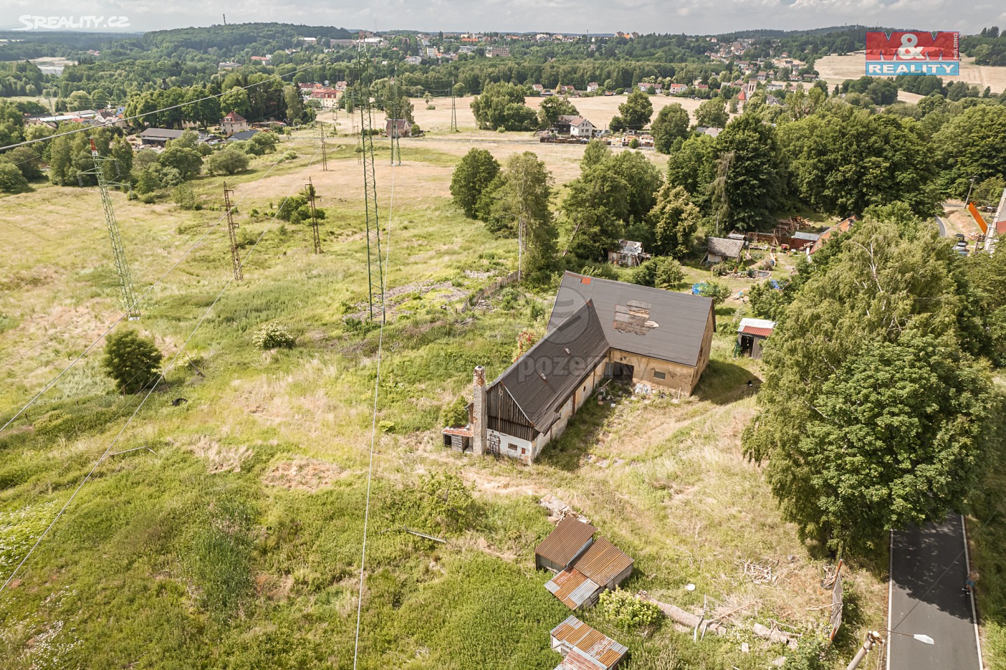 Prodej  zemědělské usedlosti 1 280 m², pozemek 4 462 m², Aš - Mokřiny, okres Cheb