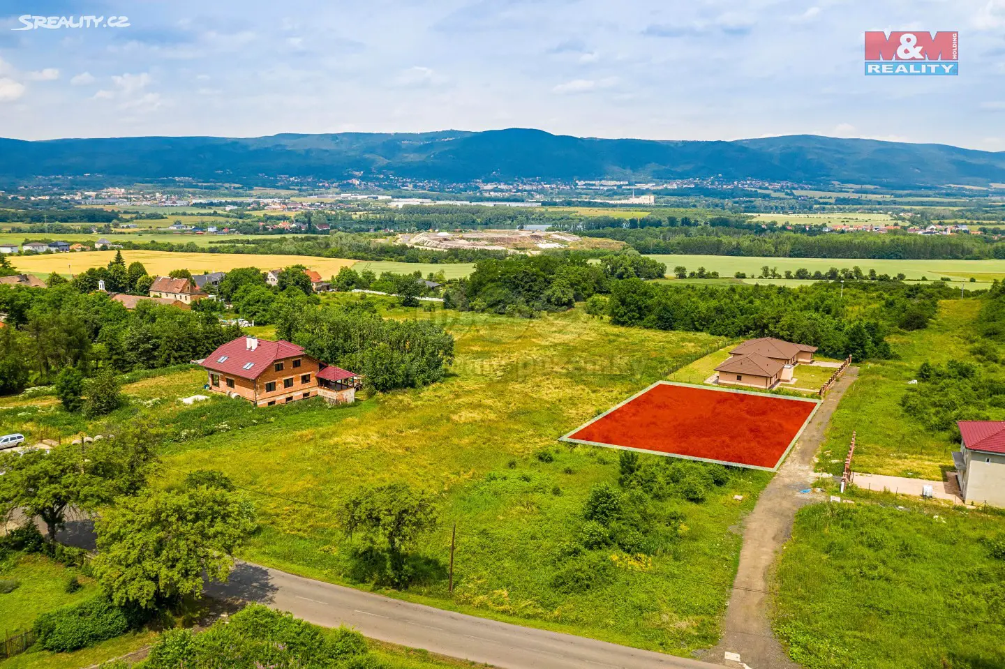 Prodej  stavebního pozemku 1 060 m², Modlany - Kvítkov, okres Teplice