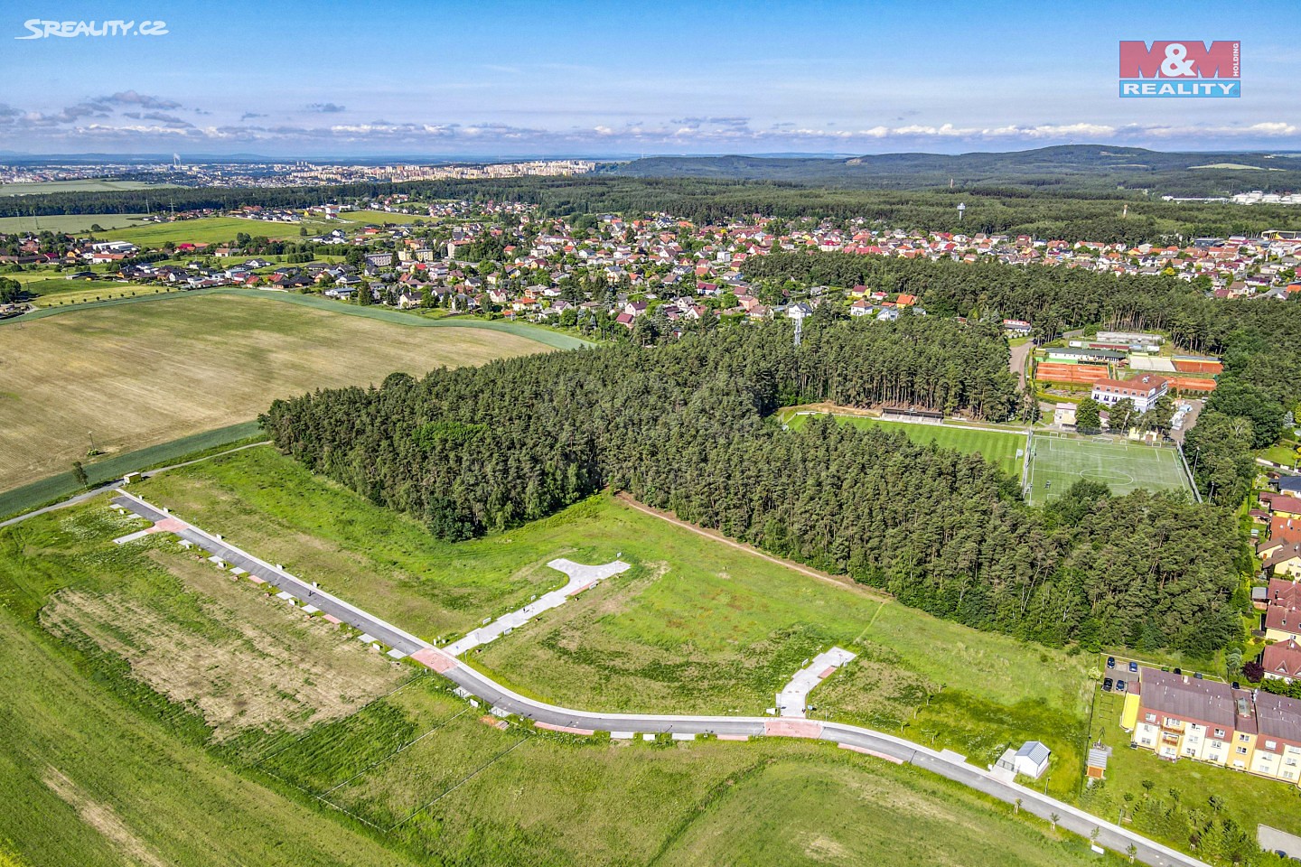 Prodej  stavebního pozemku 902 m², Šikmá, Zruč-Senec - Zruč