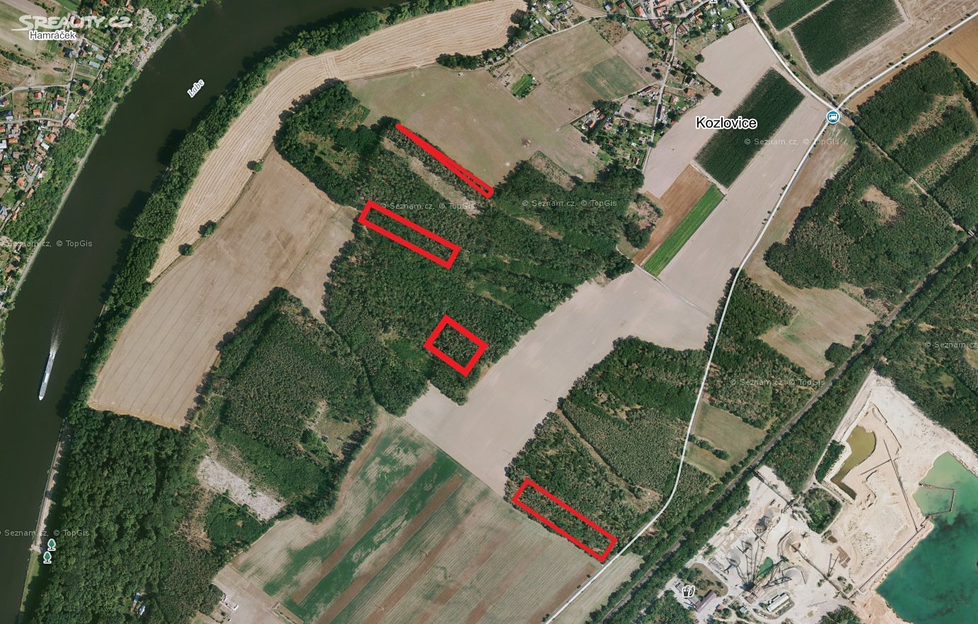Prodej  lesa 11 274 m², Dobříň, okres Litoměřice