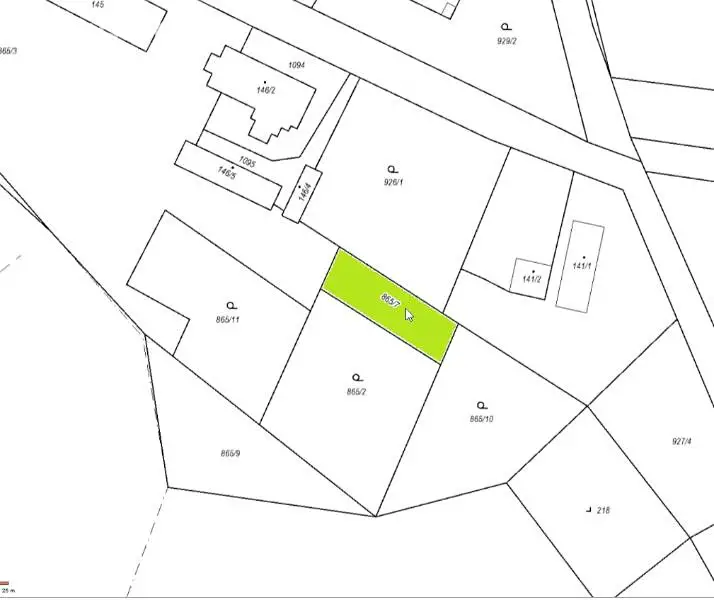 Prodej  pozemku 398 m², Mcely, okres Nymburk