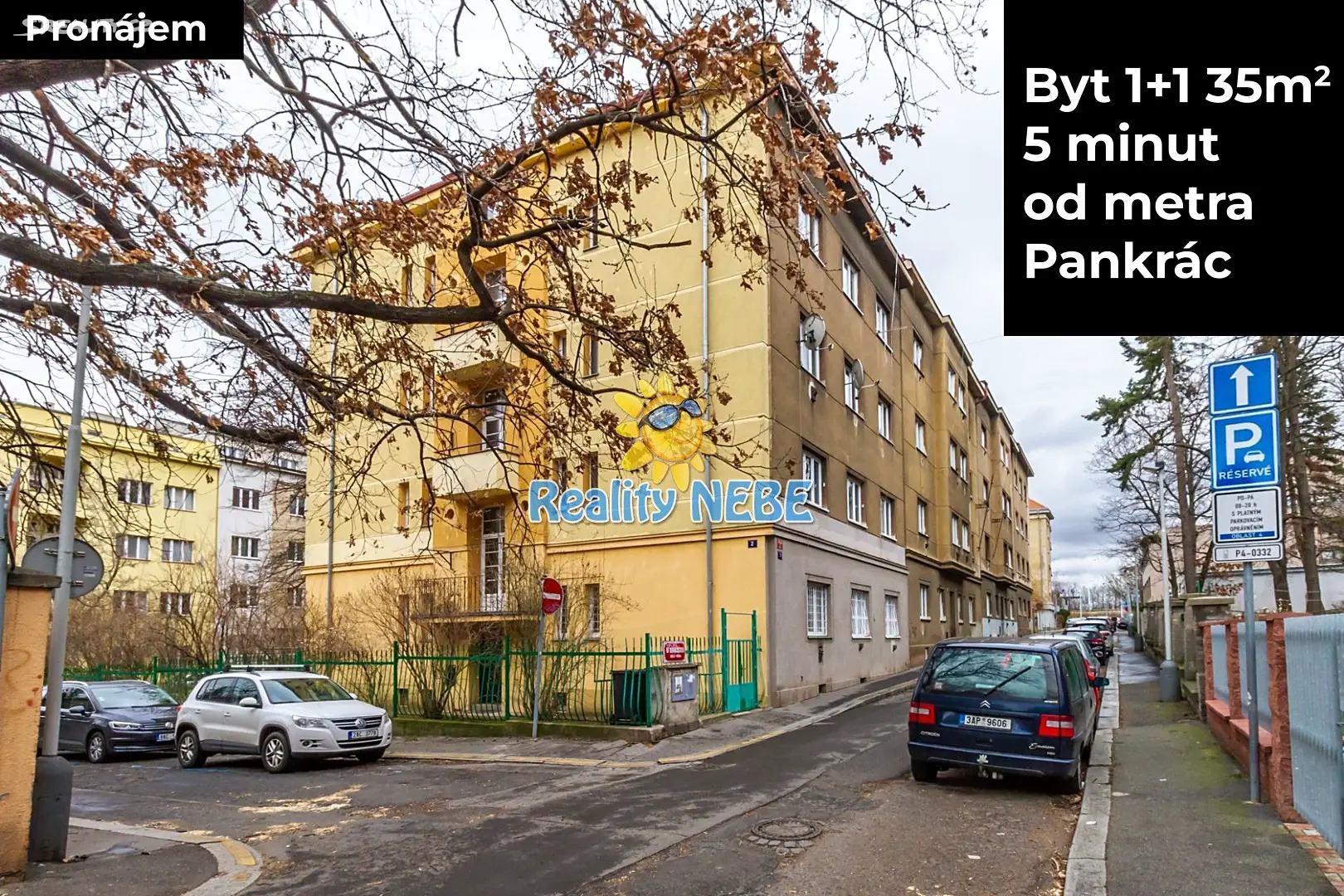 Pronájem bytu 1+1 35 m², U družstev, Praha 4 - Nusle