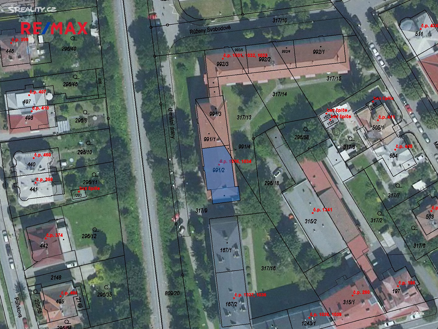 Pronájem bytu 2+1 54 m², U Místní dráhy, Olomouc - Nová Ulice