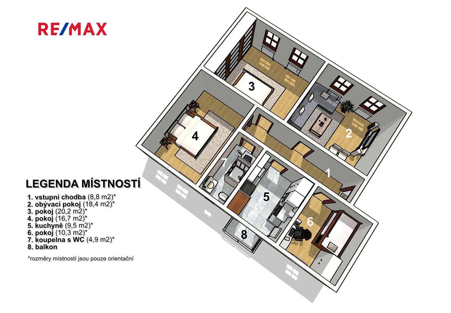 Pronájem bytu 4+1 90 m², Rokycanova, Liberec - Liberec I-Staré Město