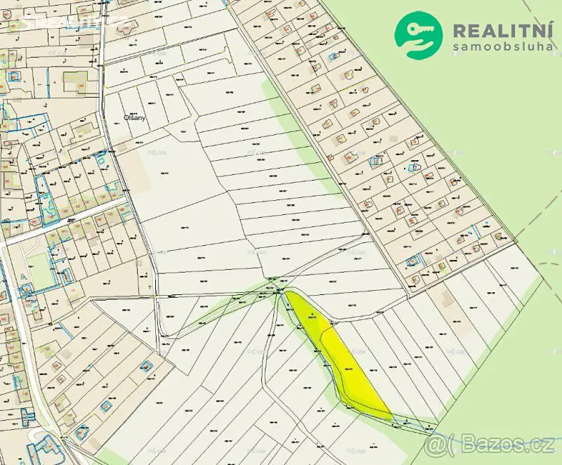 Prodej  zahrady 6 282 m², Olšany, okres Vyškov