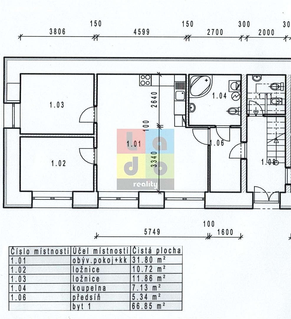 Prodej bytu 3+kk 67 m², Na Písku, Lysá nad Labem