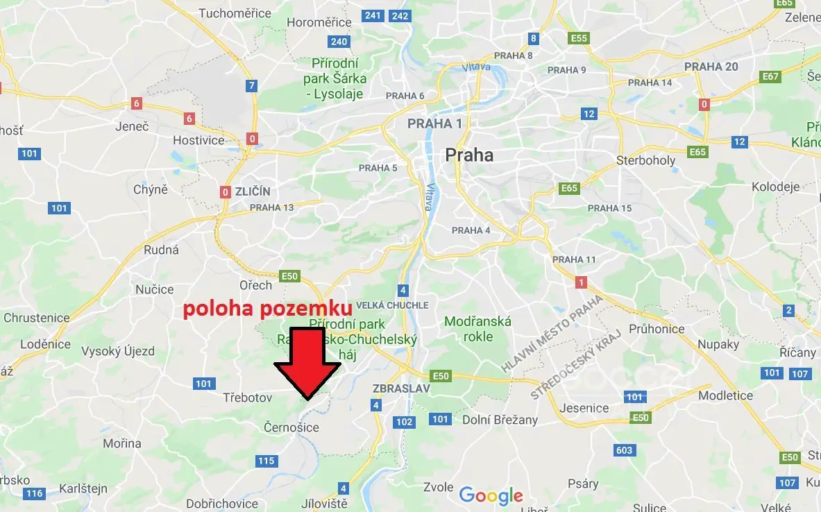 Černošická, Lipence, Praha, Hlavní město Praha