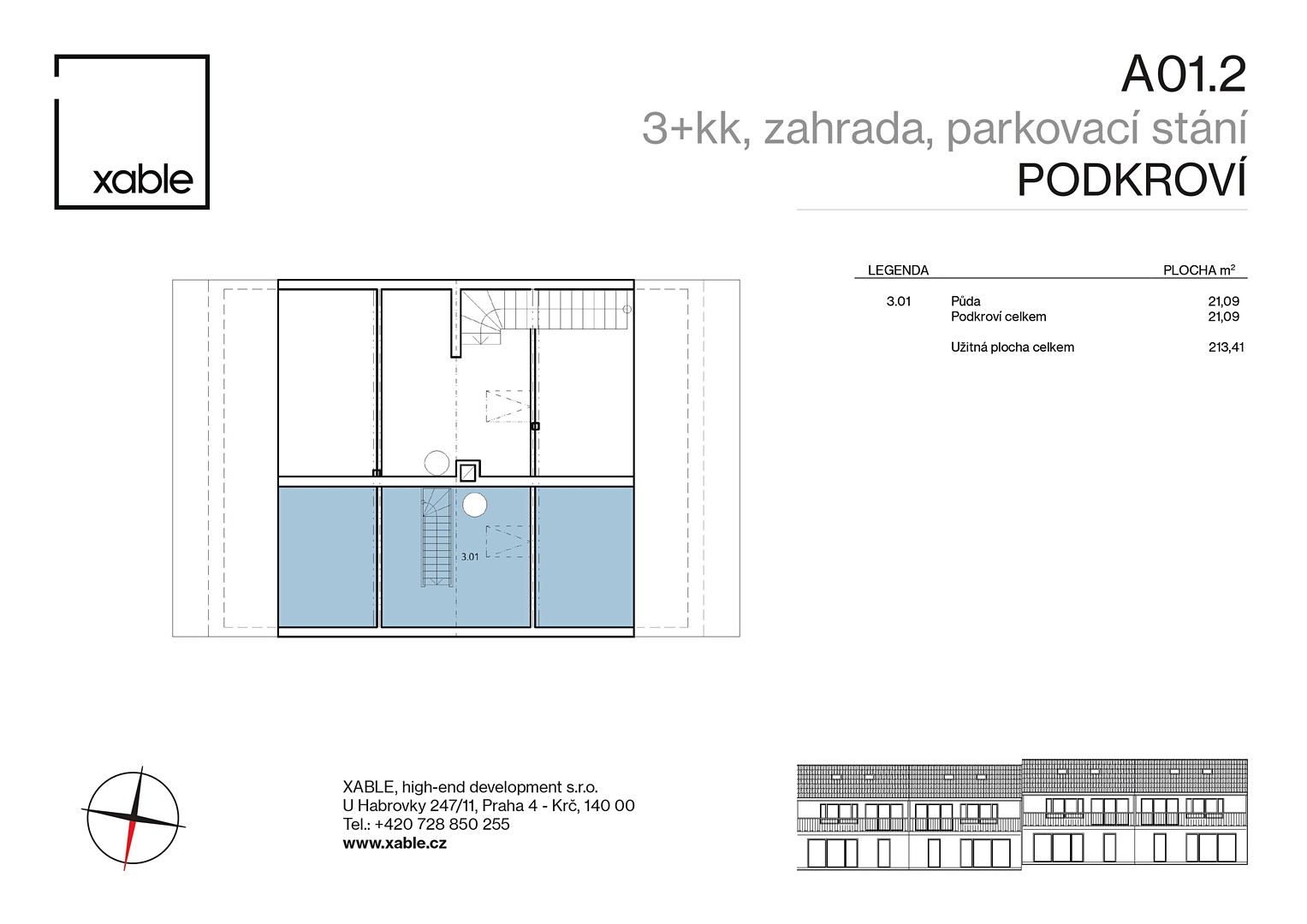 Prodej bytu 3+kk 83 m² (Mezonet), Nová, Kouřim