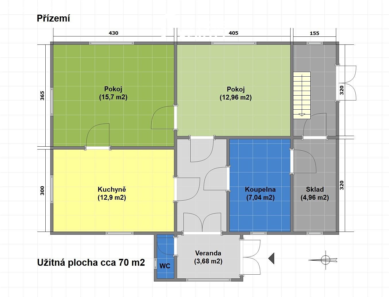 Prodej  chalupy 87 m², pozemek 1 178 m², Štíty - Crhov, okres Šumperk