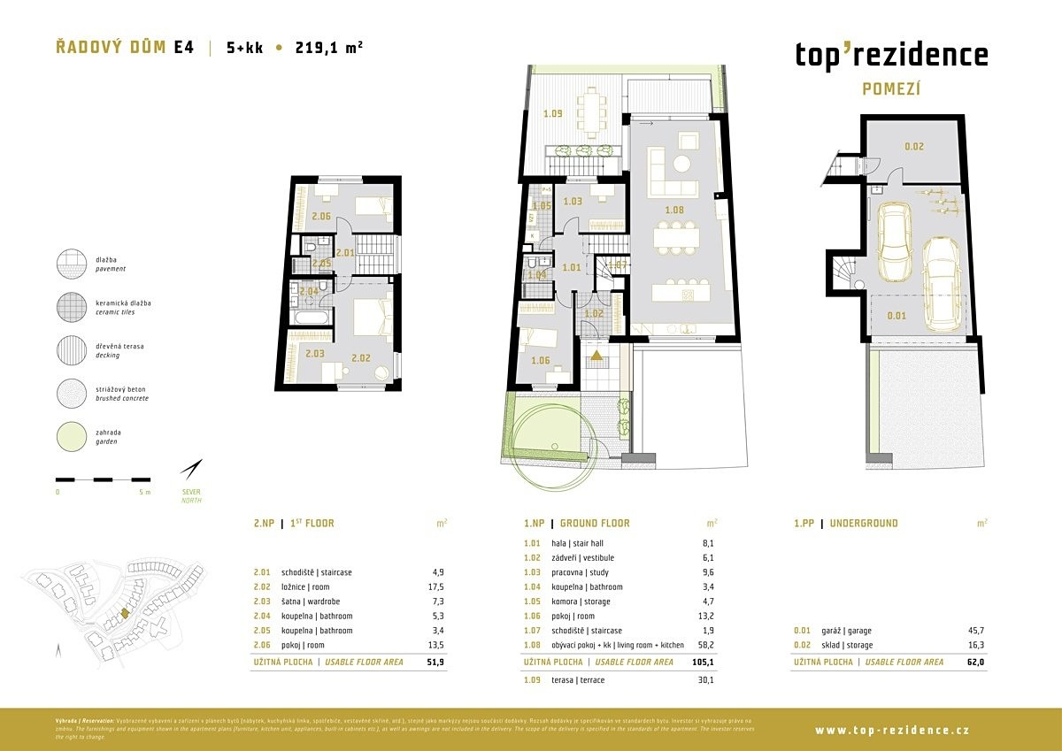 Prodej  rodinného domu 219 m², pozemek 364 m², Na pomezí, Praha 5