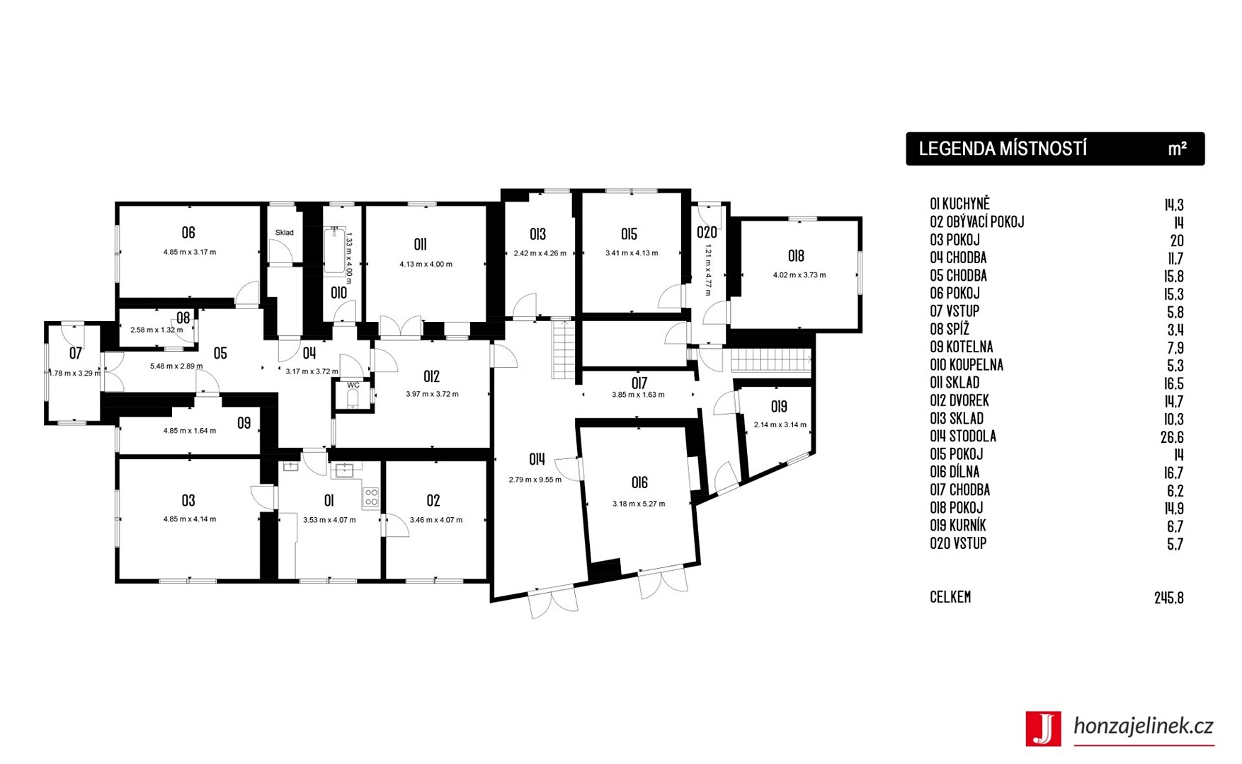 Prodej  rodinného domu 245 m², pozemek 1 105 m², Široký Důl, okres Svitavy