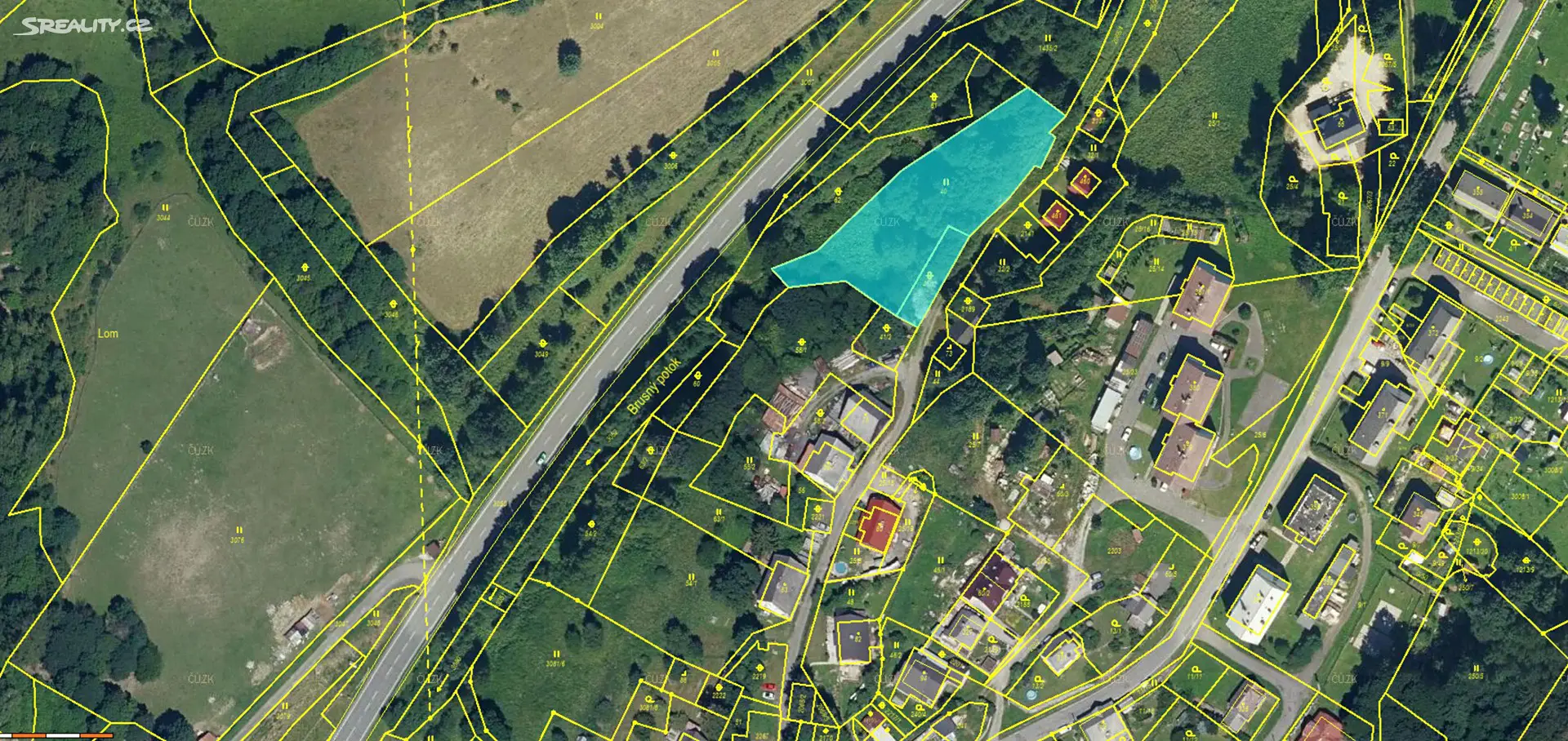 Prodej  stavebního pozemku 1 400 m², Branná, okres Šumperk