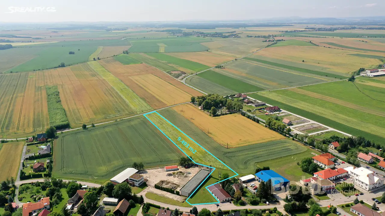Prodej  stavebního pozemku 9 493 m², Záhumenská, České Meziříčí