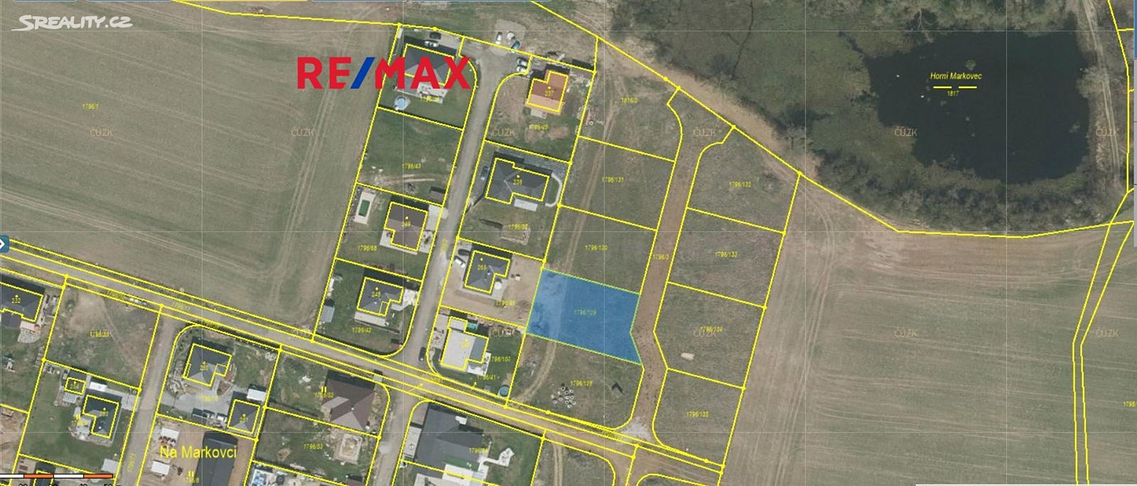 Prodej  stavebního pozemku 898 m², Dobev, okres Písek
