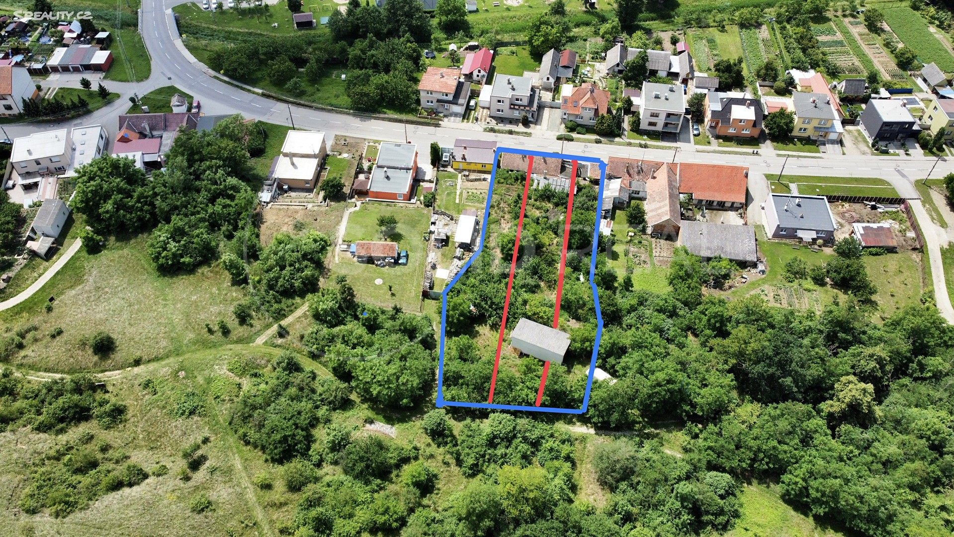 Prodej  stavebního pozemku 1 846 m², Hostěradice, okres Znojmo