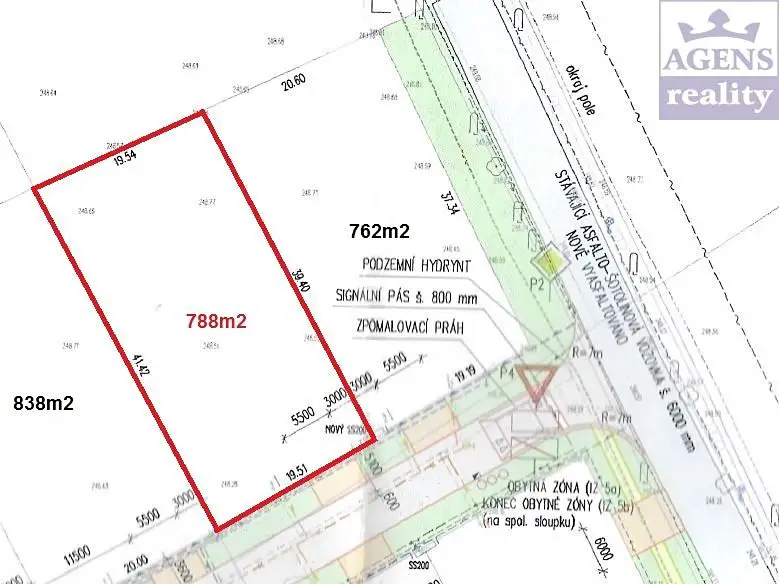 Prodej  stavebního pozemku 788 m², Jenštejn, okres Praha-východ