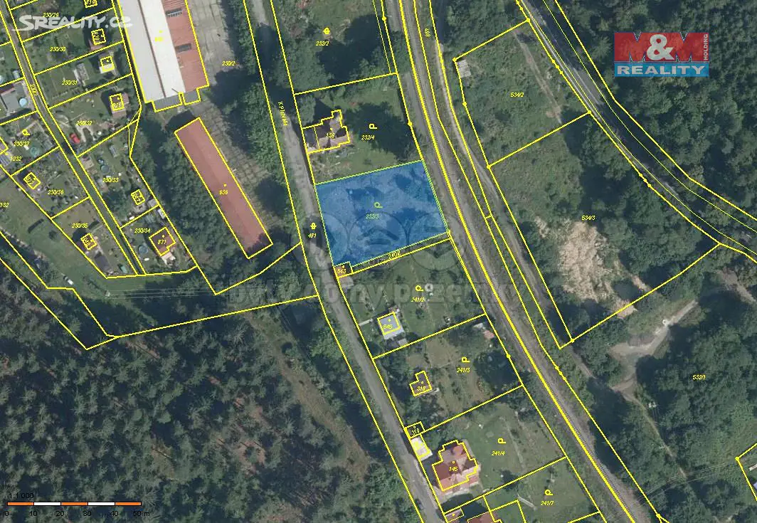 Prodej  stavebního pozemku 1 315 m², K Přehradě, Karlovy Vary - Doubí