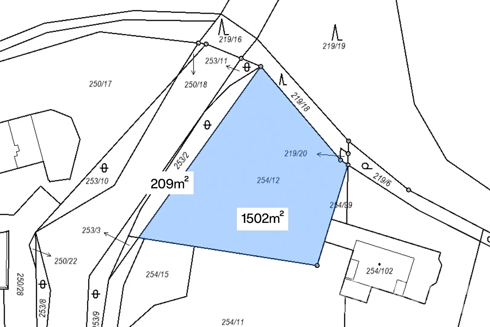 Prodej  stavebního pozemku 1 711 m², Králův Dvůr - Zahořany, okres Beroun