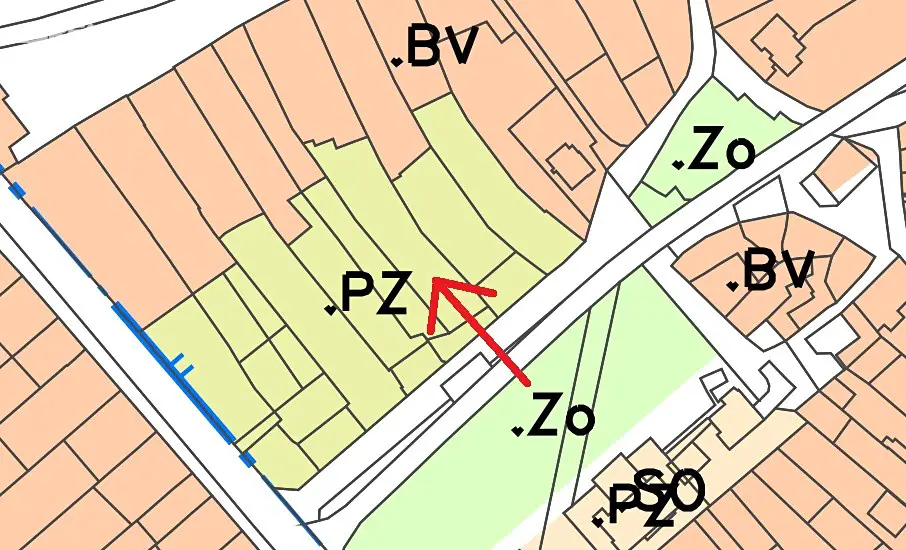 Prodej  stavebního pozemku 788 m², Kroměříž - Trávník, okres Kroměříž