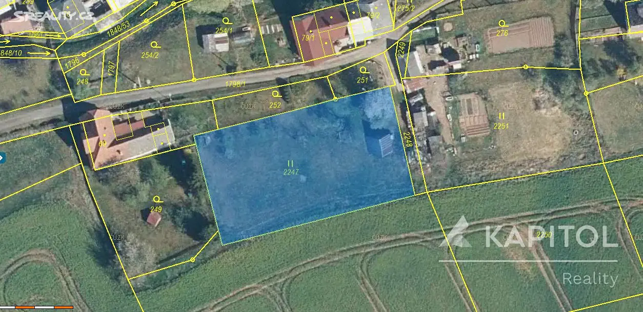 Prodej  stavebního pozemku 1 687 m², Mladějov na Moravě, okres Svitavy