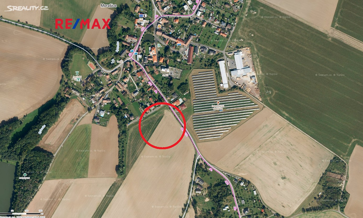 Prodej  stavebního pozemku 9 681 m², Morašice, okres Chrudim