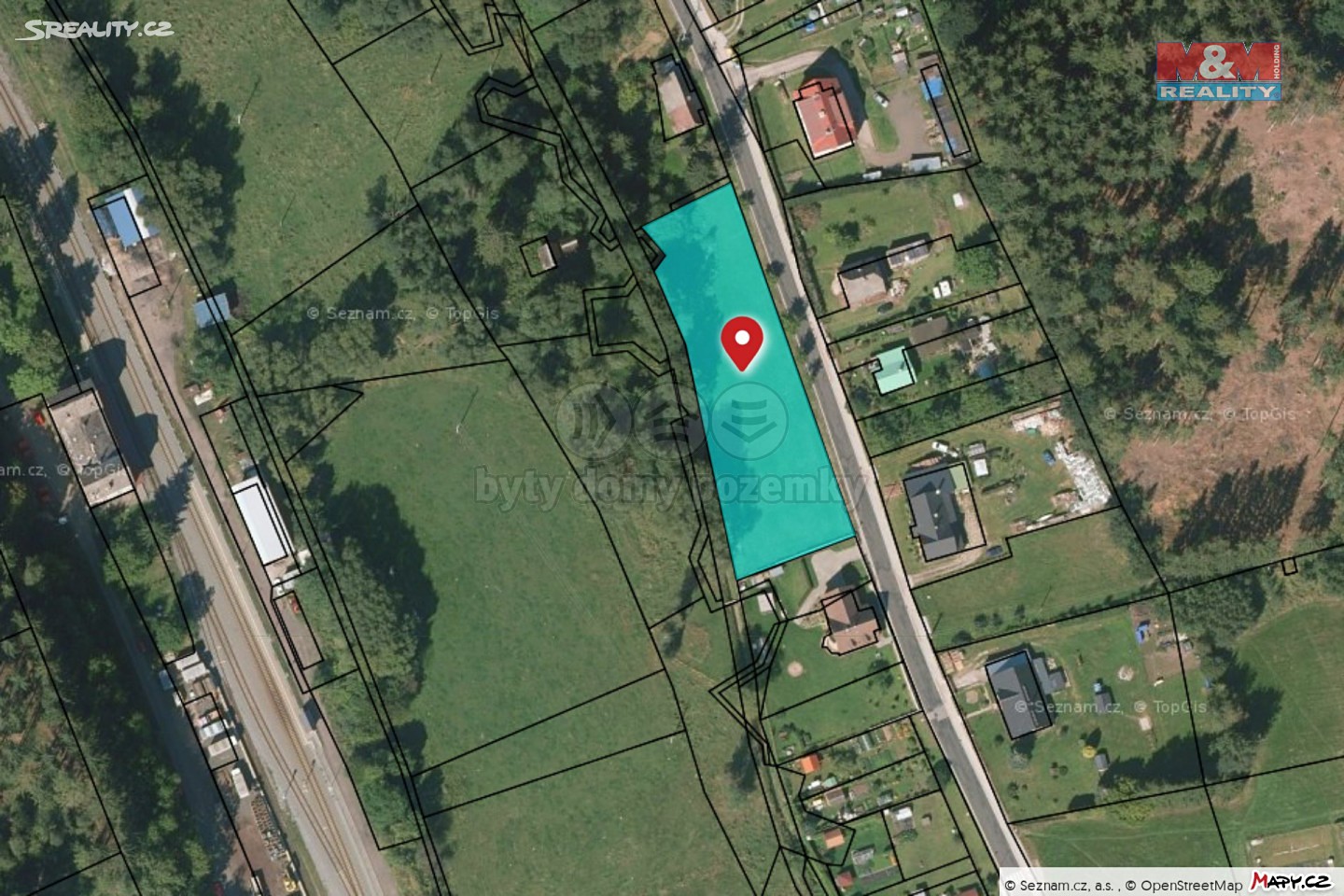 Prodej  stavebního pozemku 2 806 m², Mostek, okres Trutnov