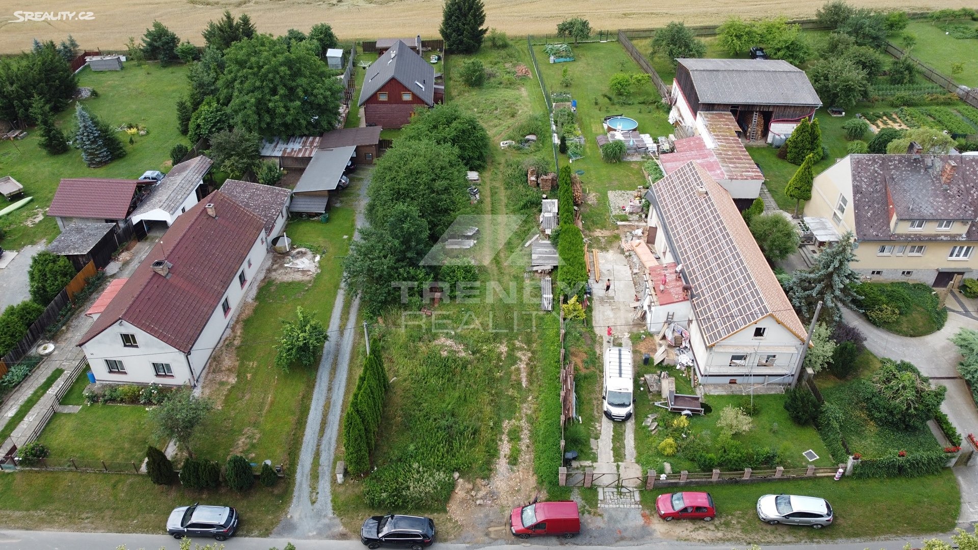 Prodej  stavebního pozemku 1 262 m², Nadryby, okres Plzeň-sever