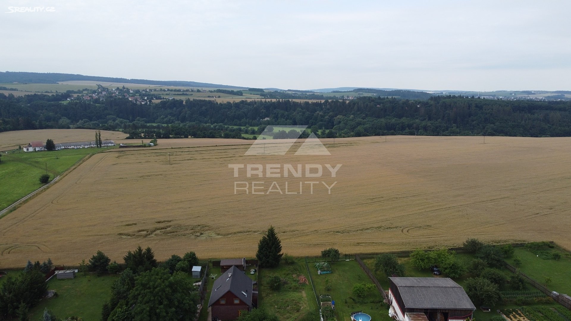 Prodej  stavebního pozemku 1 262 m², Nadryby, okres Plzeň-sever