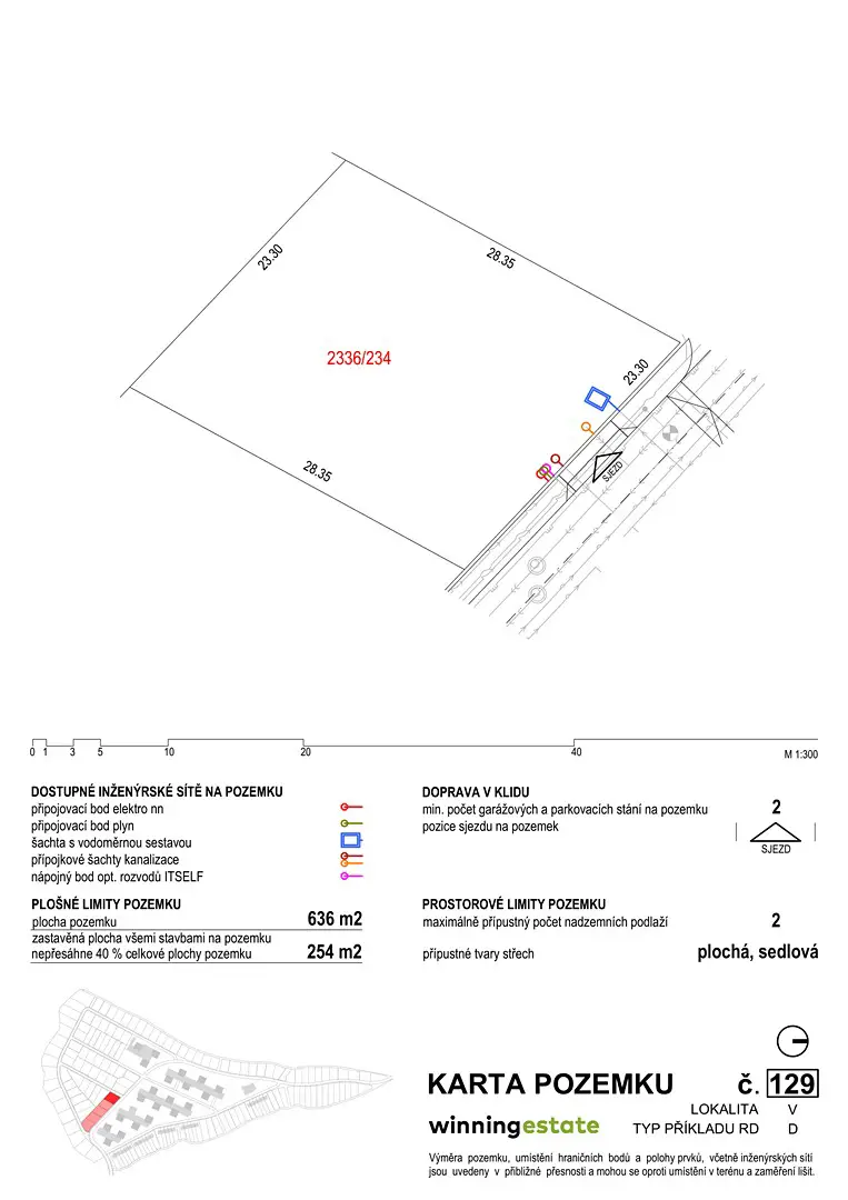 Prodej  stavebního pozemku 636 m², Starohorská, Oslavany