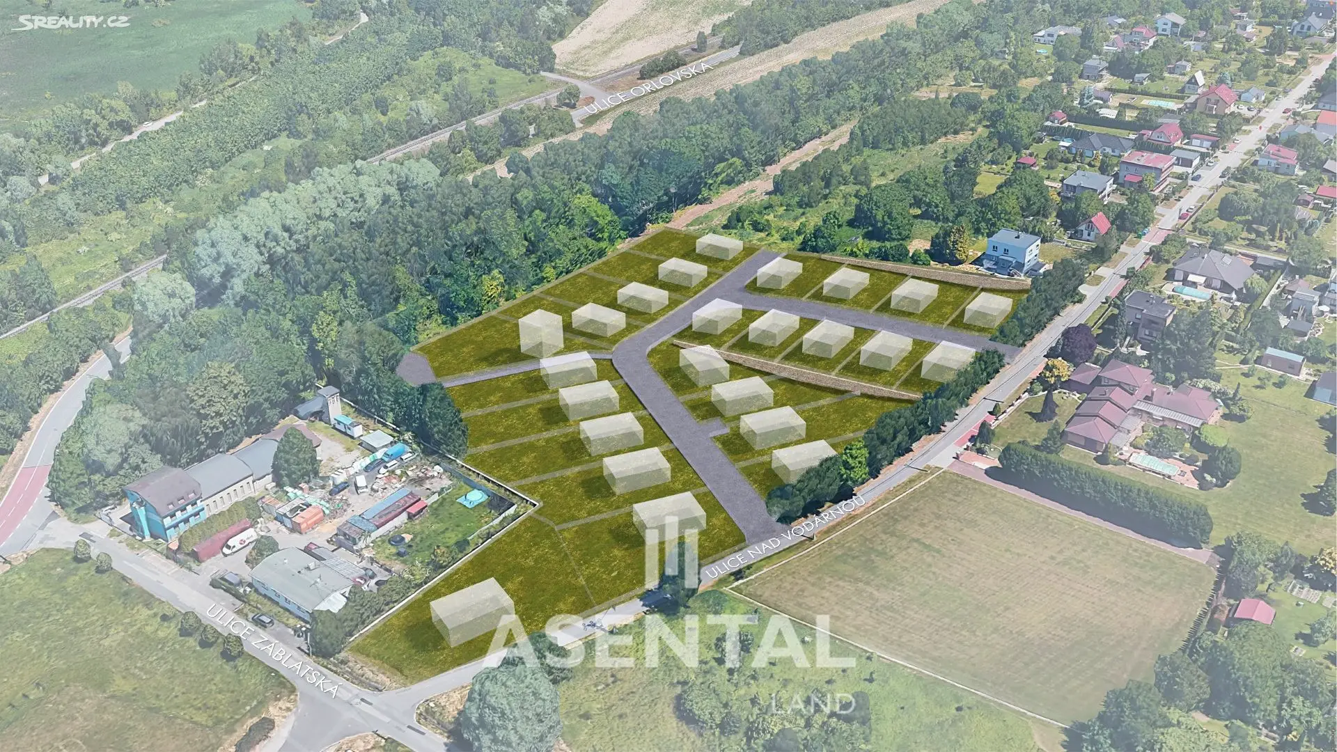 Prodej  stavebního pozemku 772 m², Nad Vodárnou, Ostrava - Heřmanice