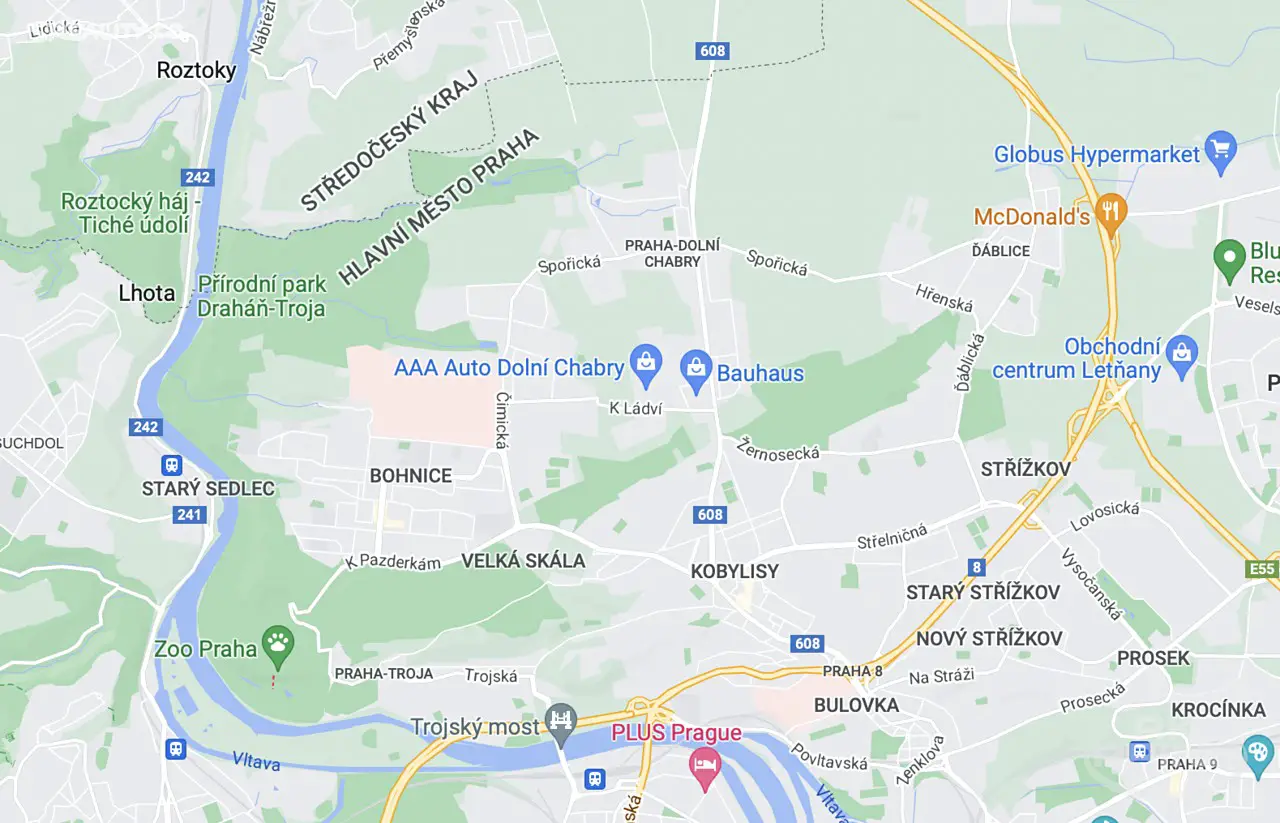 Prodej  stavebního pozemku 1 500 m², Praha 8 - Čimice