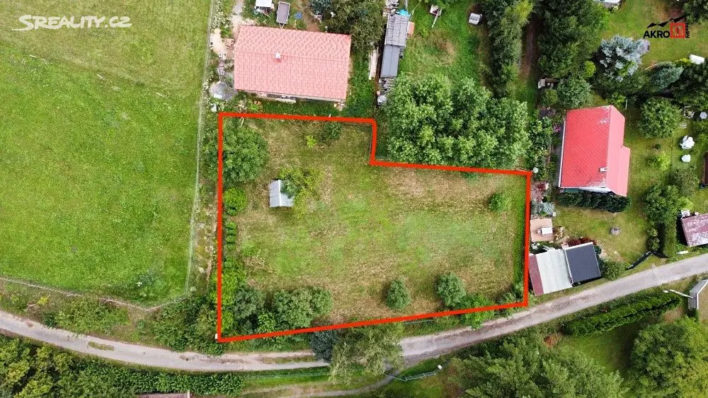 Prodej  stavebního pozemku 894 m², Samopše - Budín, okres Kutná Hora