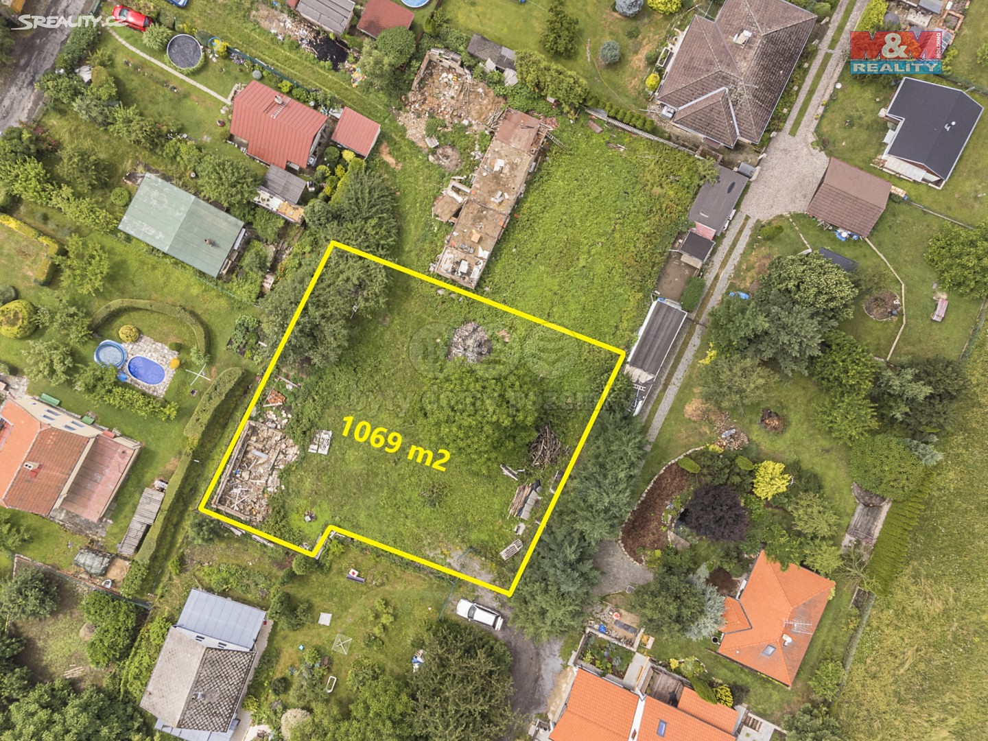 Prodej  stavebního pozemku 1 069 m², Votice - Amerika, okres Benešov