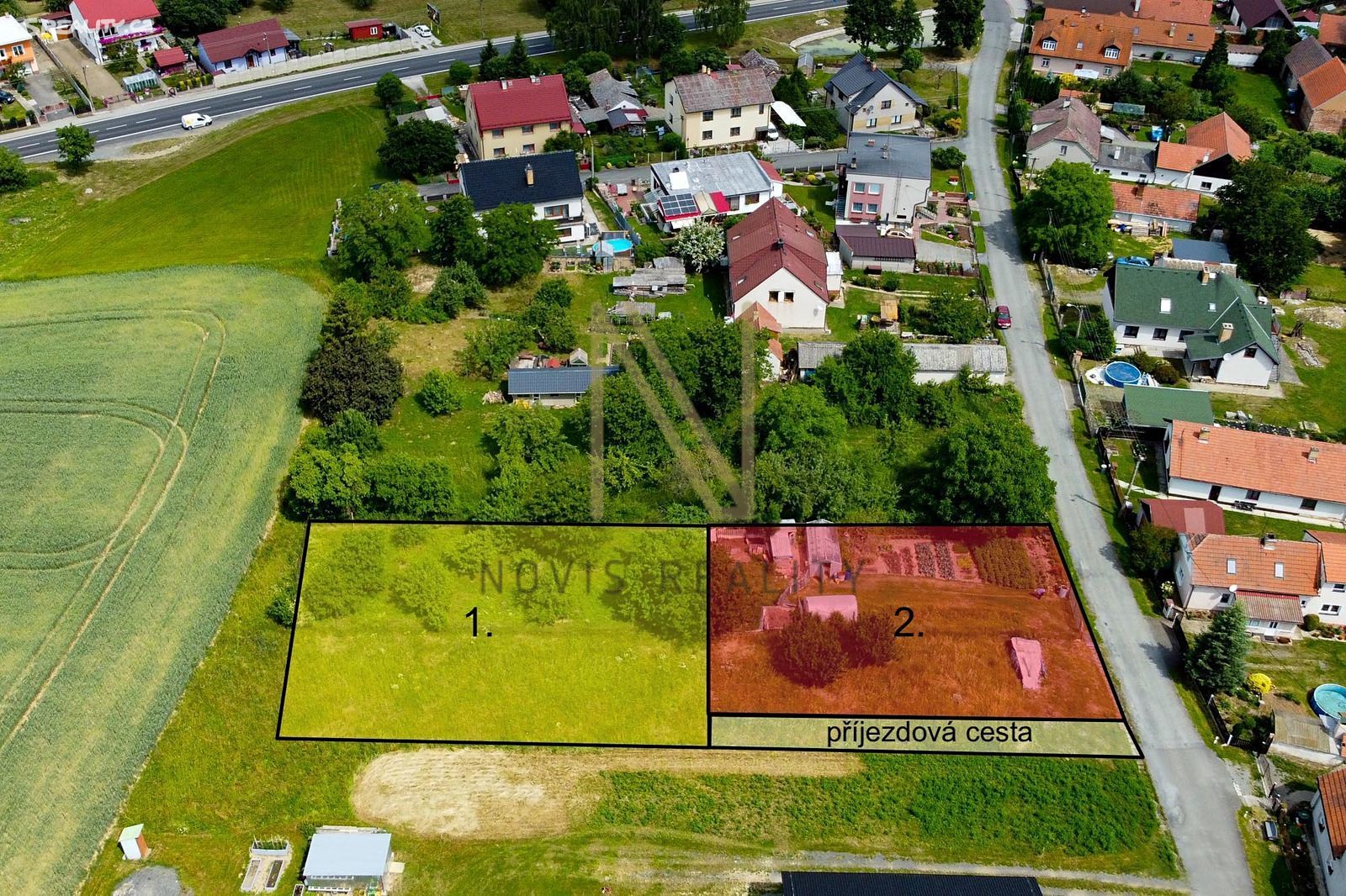 Prodej  stavebního pozemku 680 m², Výrov, okres Plzeň-sever