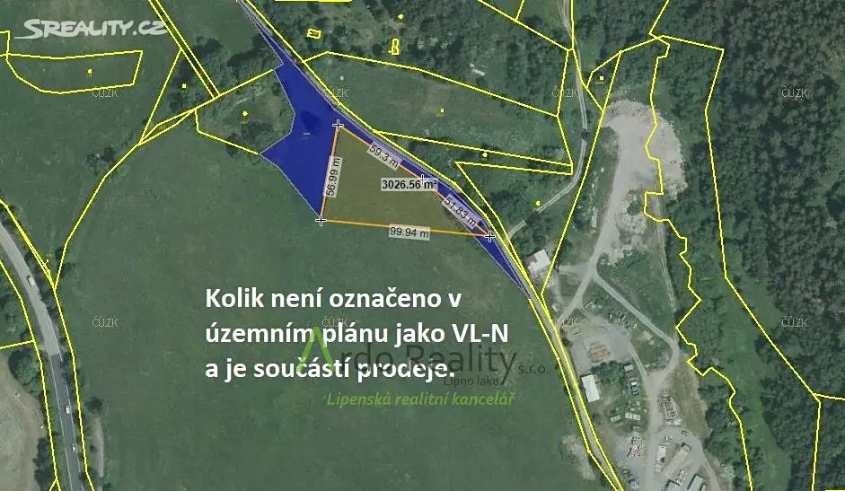 Prodej  komerčního pozemku 110 000 m², Vyšší Brod, okres Český Krumlov
