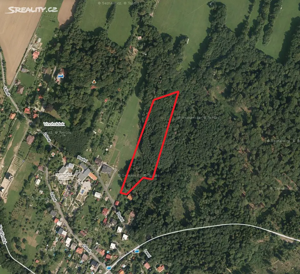 Prodej  lesa 791 m², Chvalčov, okres Kroměříž