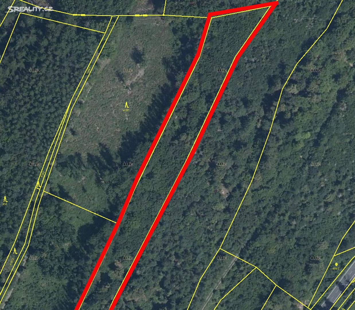 Prodej  lesa 17 778 m², Odry, okres Nový Jičín