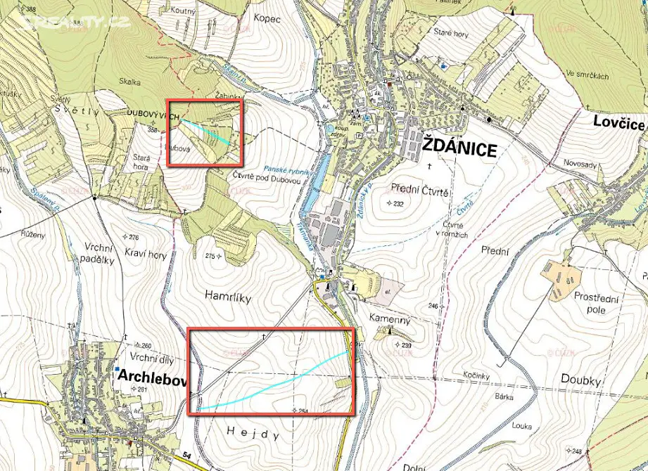 Prodej  pole 12 897 m², Ždánice, okres Hodonín