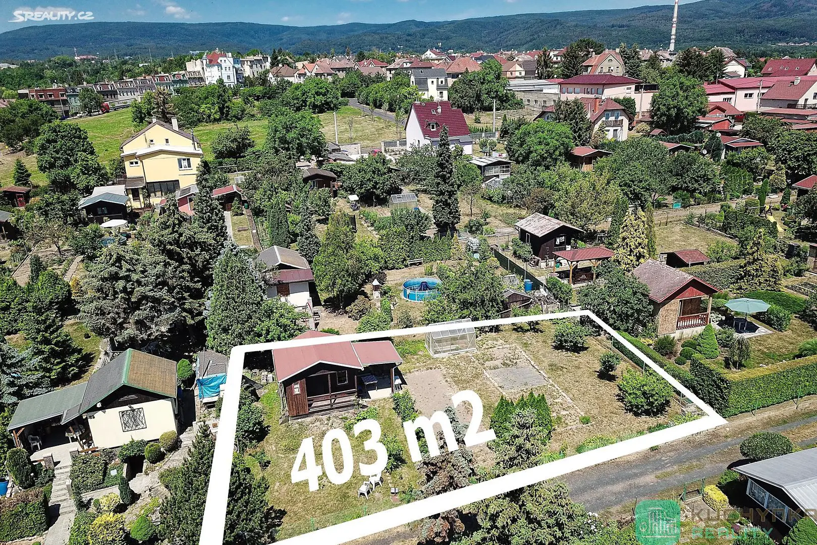 Prodej  zahrady 403 m², Teplice - Trnovany, okres Teplice
