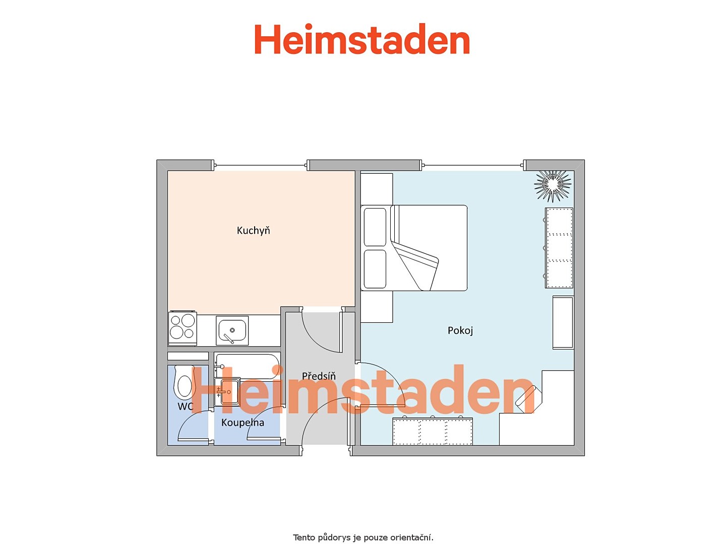 Pronájem bytu 1+1 31 m², Einsteinova, Karviná - Hranice