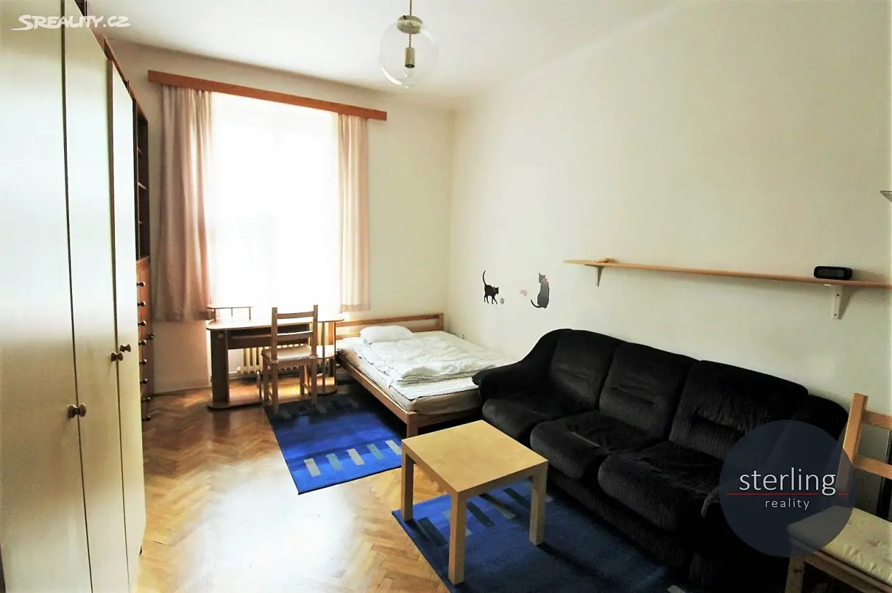 Pronájem bytu 1+kk 32 m², Puškinovo náměstí, Praha - Bubeneč