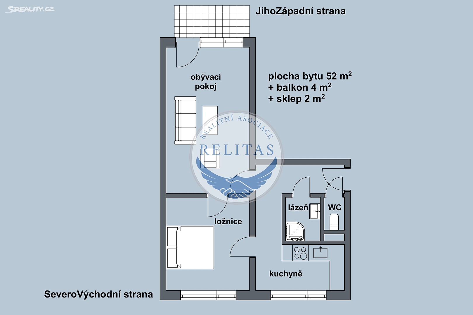 Pronájem bytu 2+1 52 m², Zelenečská, Praha 9 - Hloubětín